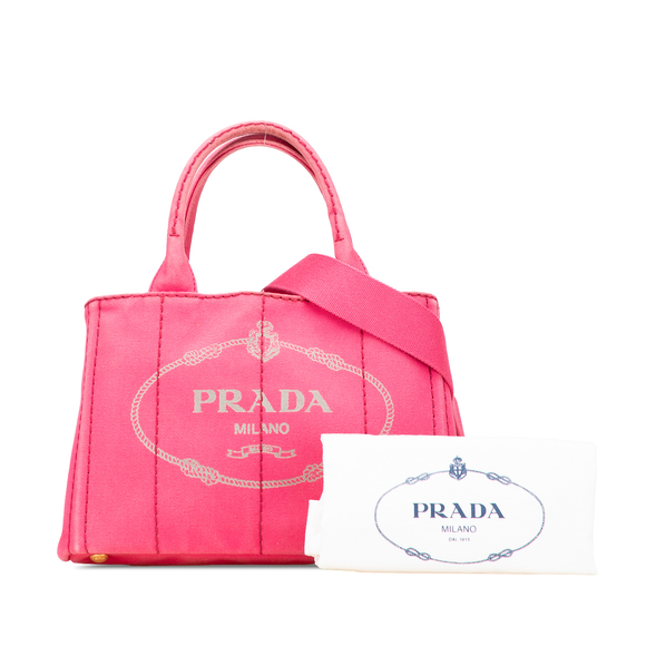 Pre-Loved Prada Small Canvas Canapa Logo Satchel - Picture 10 of 10